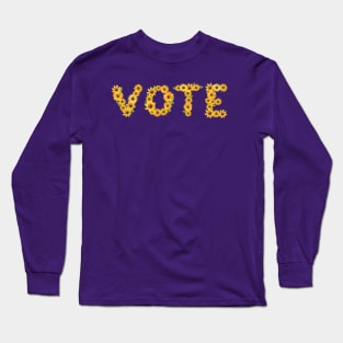 Vote (Sunflowers Version) Long Sleeve T-Shirt